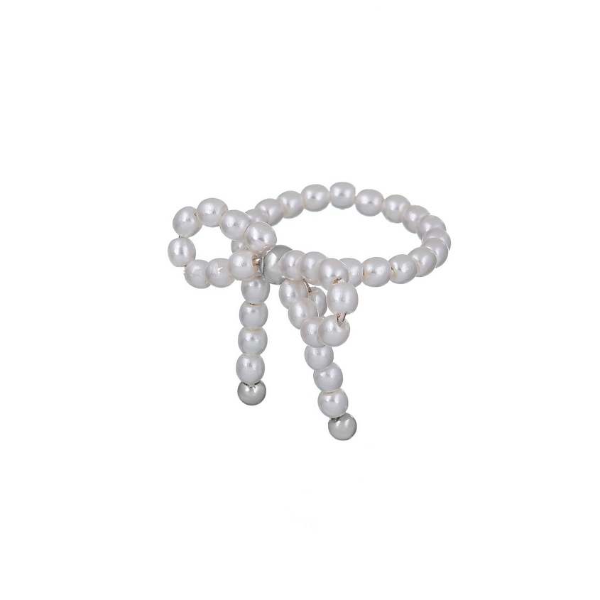 Изображение товара LANZEROTTI Кольцо, Splendore, в форме банта, с жемчугом, размер: 16