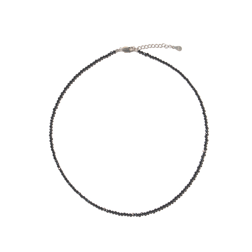 Изображение товара MAOMI Чокер из чёрной шпинели "LINE", Черный