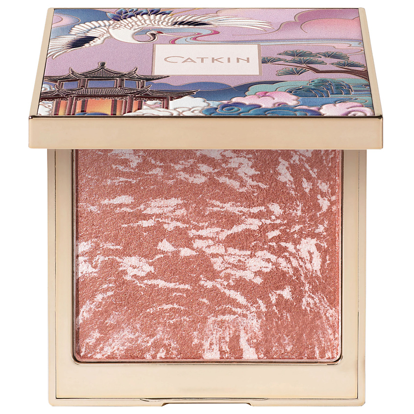 Изображение товара CATKIN Румяна-хайлайтер для лица с мерцанием, Цвет розовое сияние; Тон C05