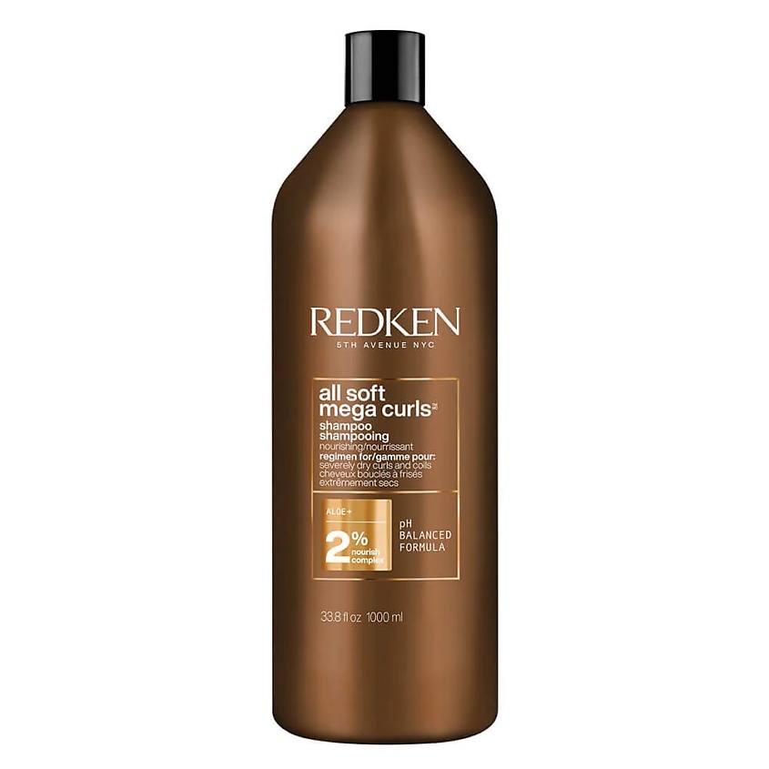Изображение товара REDKEN Увлажняющий шампунь All Soft Mega Curls для вьющихся волос, 1000 мл