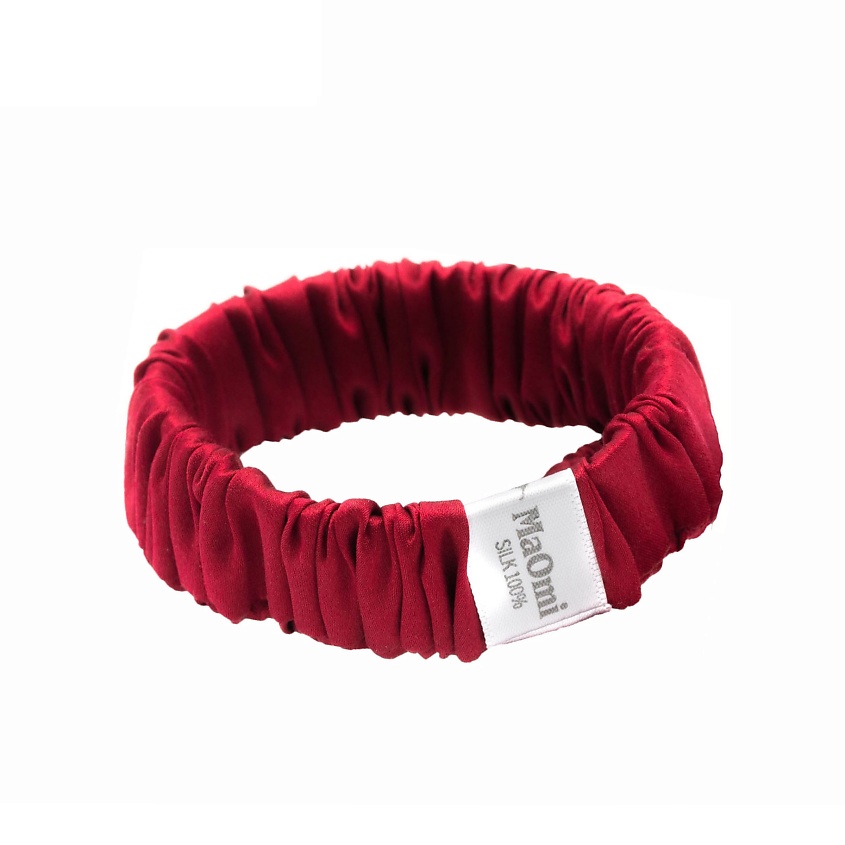 Изображение товара MAOMI Резинка для волос из натурального шёлка "UNO-20", Красный (Red Valentino)