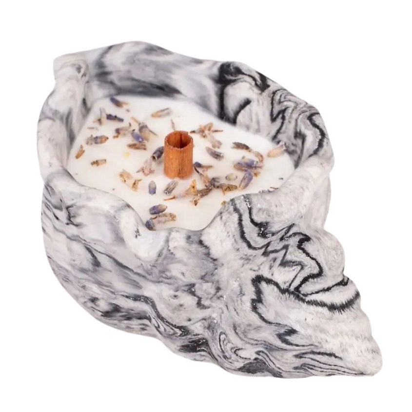 Изображение товара Ароматическая свеча SHE STYLE Ракушка Лаванда для декора