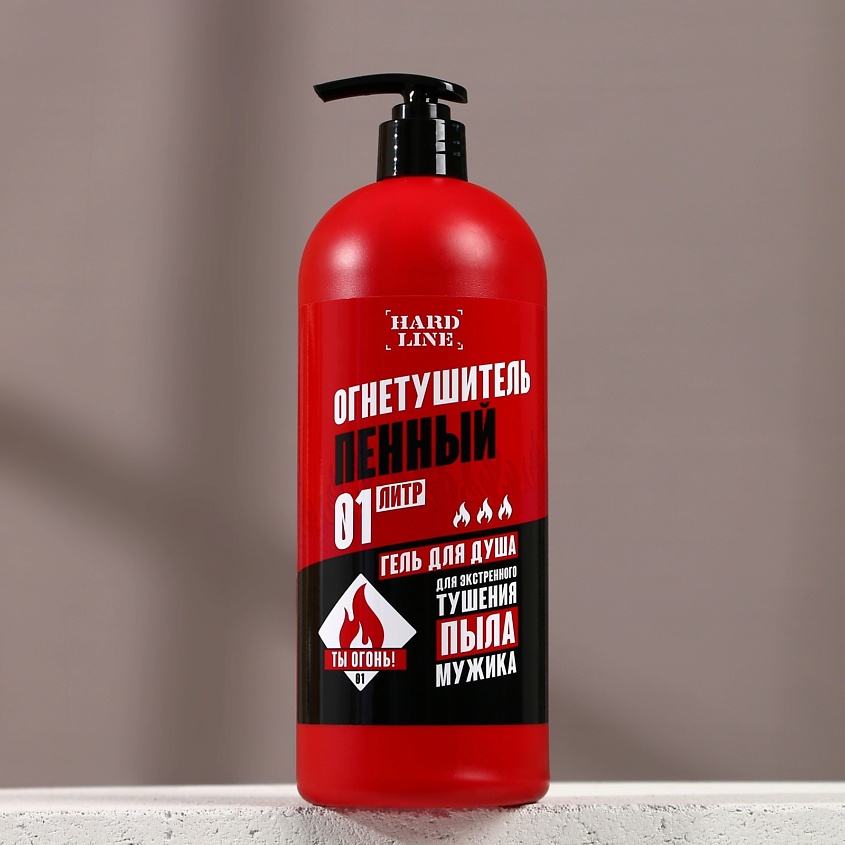 Изображение товара РЯБИНА Гель для душа и шампунь для волос "Огнетушитель пенный", 1000 мл