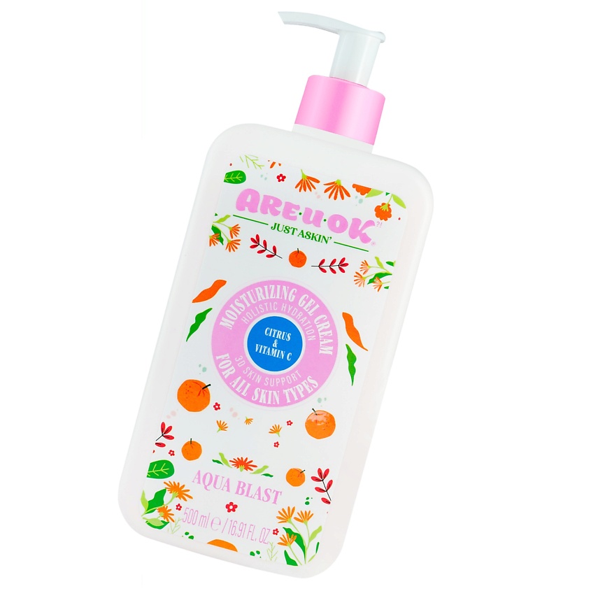 Изображение товара ARE U OK Увлажняющий крем гель цитрусы и витамин С, 500 мл