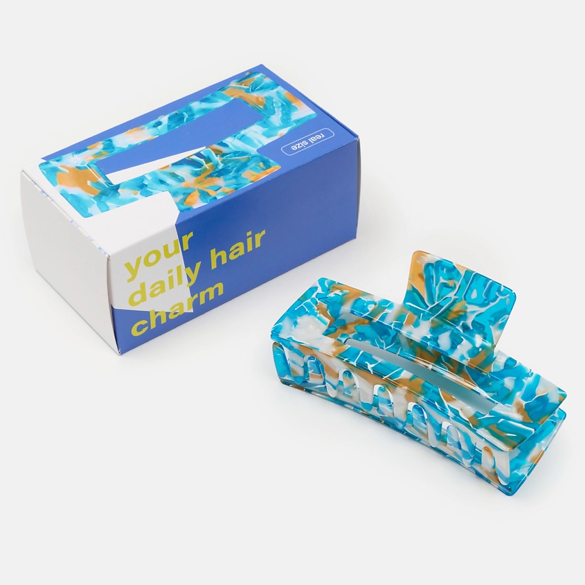 Изображение товара Крабик заколка для волос Daily голубой размер L KISIMI