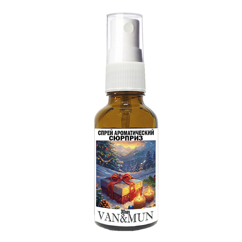 Изображение товара Ароматический спрей для дома VAN&MUN Пряничная елка 30 мл создание уютной атмосферы
