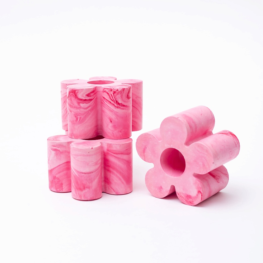 Изображение товара BYGY BY GOLUBOVSKAYA YAKANINA Набор подсвечников, Розовый