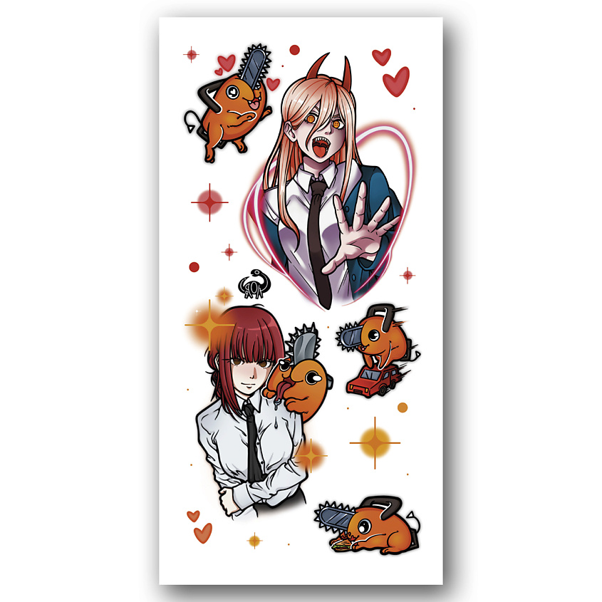 Изображение товара Временные тату TATTS 10х21 см для взрослых и детей высокая стойкость и реалистичный эффект