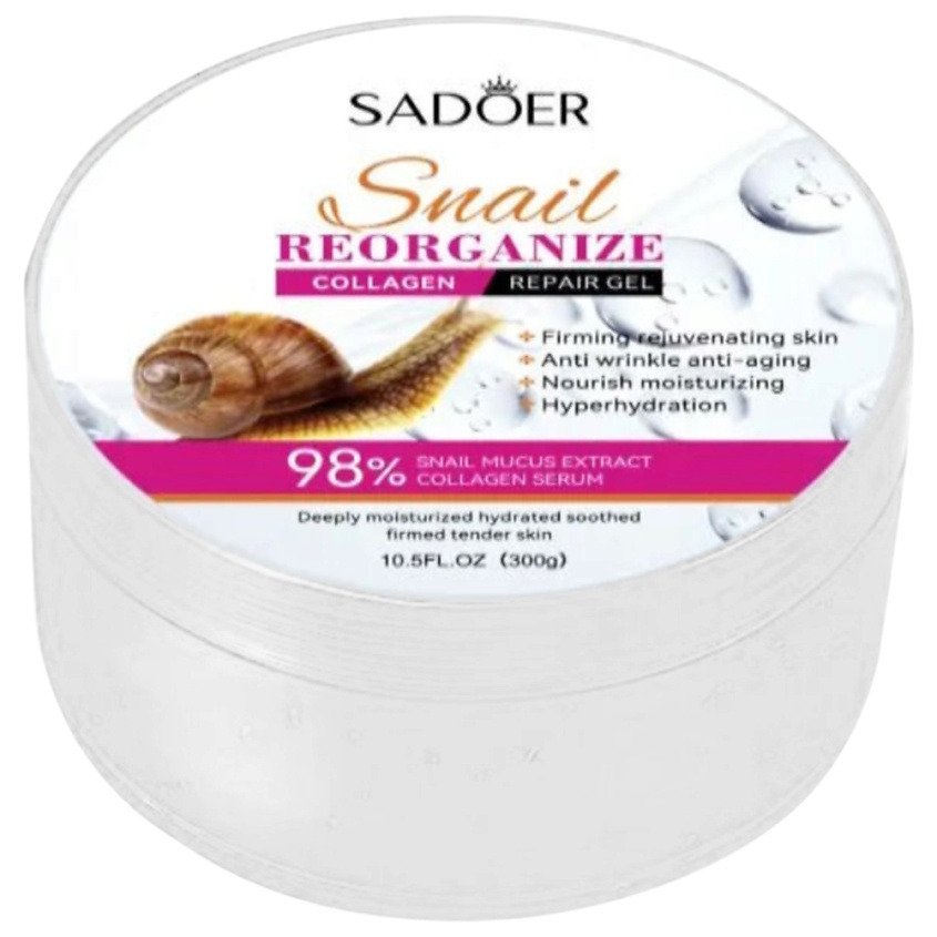 Изображение товара SADOER Гель для тела с улиточным восстанавливающим коллагеном, 300 гр