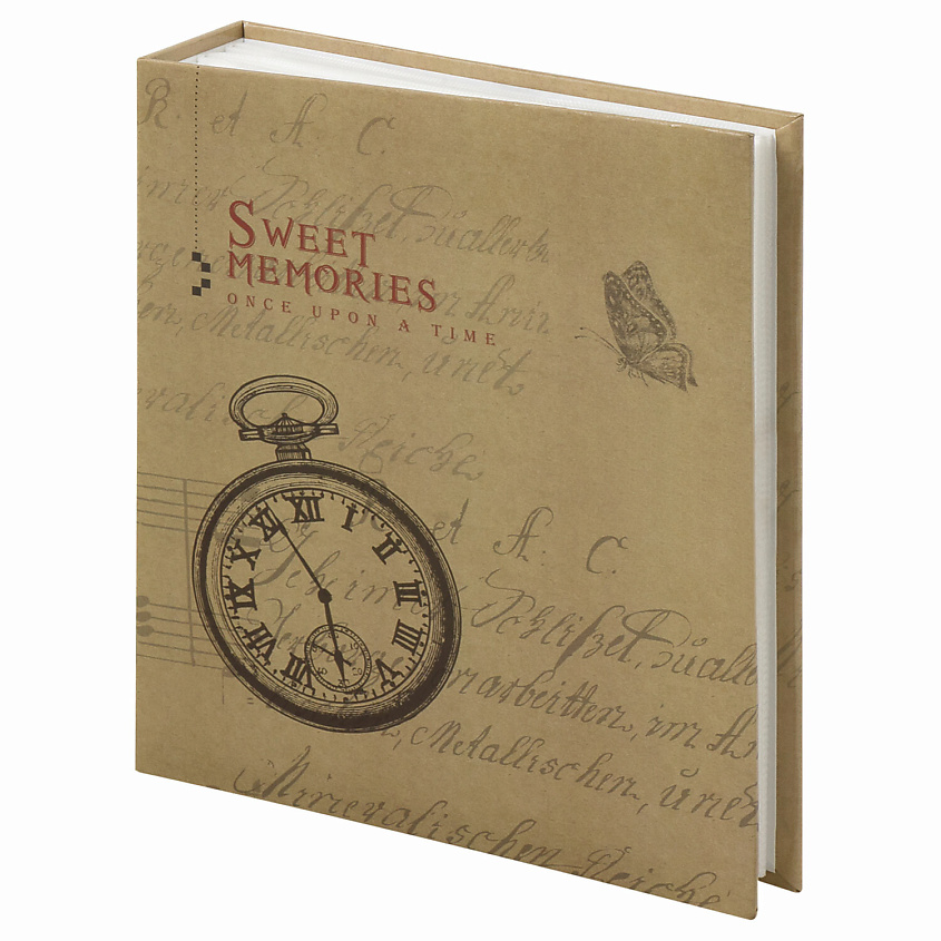 Изображение товара BRAUBERG Фотоальбом Часы, крафт на 200 фото 10х15 см, Тип листов: полипропиленовые листы с карманами. Макс. количество фотографий: 200 шт. Размер фотографий: 10х15 см. Тип обложки: твердая. Количество листов: 50 шт. Размер листа: 17,5х22 см.