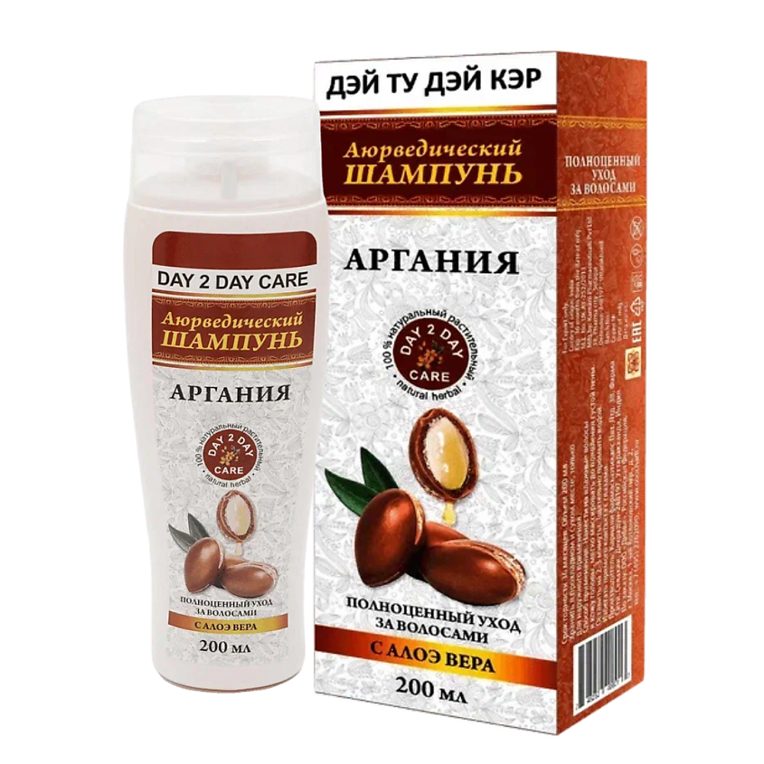 Изображение товара Шампунь для волос DAY 2 DAY CARE с арганией и алоэ вера 199 мл