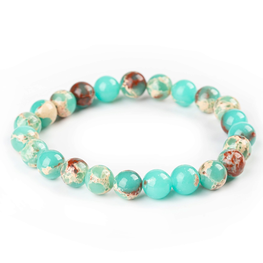 Изображение товара Браслет из кальцита AGAT-ILONA с бусинами 8 мм в подарочном мешочке