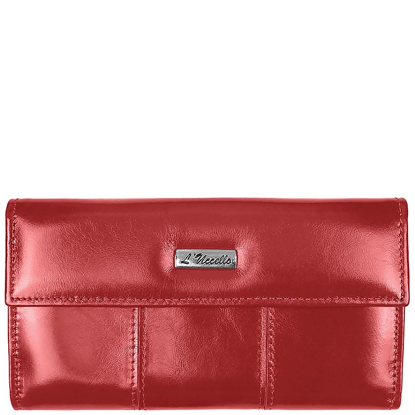Изображение товара Женский кожаный кошелек из натуральной кожи L'Uccello 19x10x2 см красный