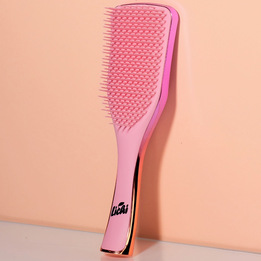 Изображение товара LICHI Расческа для волос массажная распутывающая, Розово-бронзовый