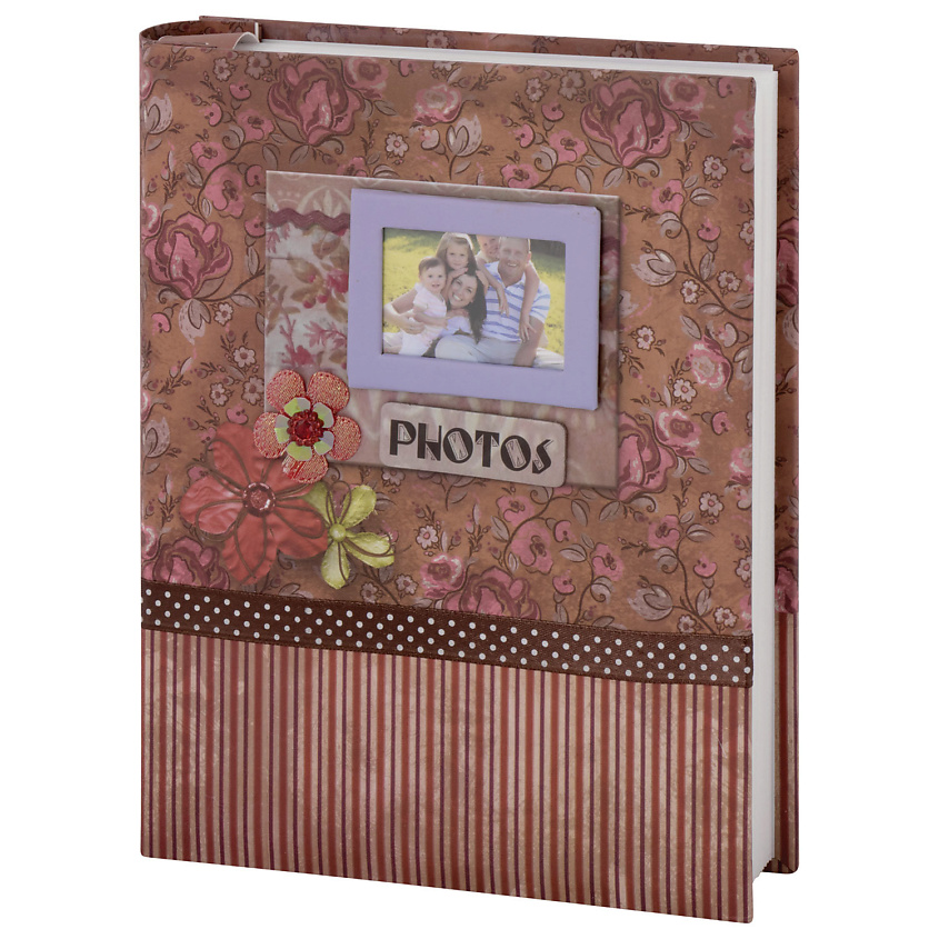 Изображение товара BRAUBERG Фотоальбом Семья 200 фото 10*15см, Красный