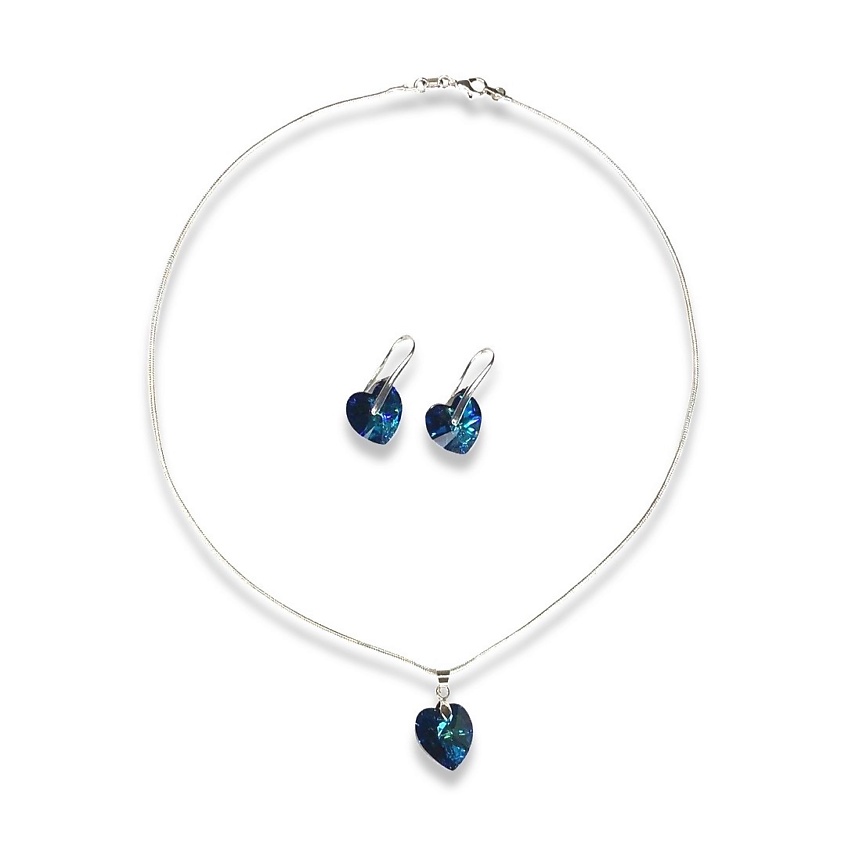 Изображение товара AMANTE CRYSTAL Комплект Roskosh heart, Синий