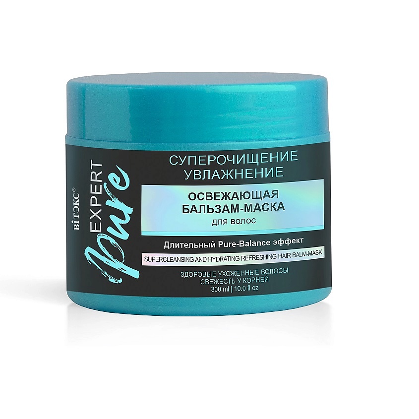 Изображение товара ВИТЭКС Бальзам-маска освеж для волос СУПЕРОЧИЩЕНИЕ И УВЛАЖНЕНИЕ EXPERT PURE, 300 мл