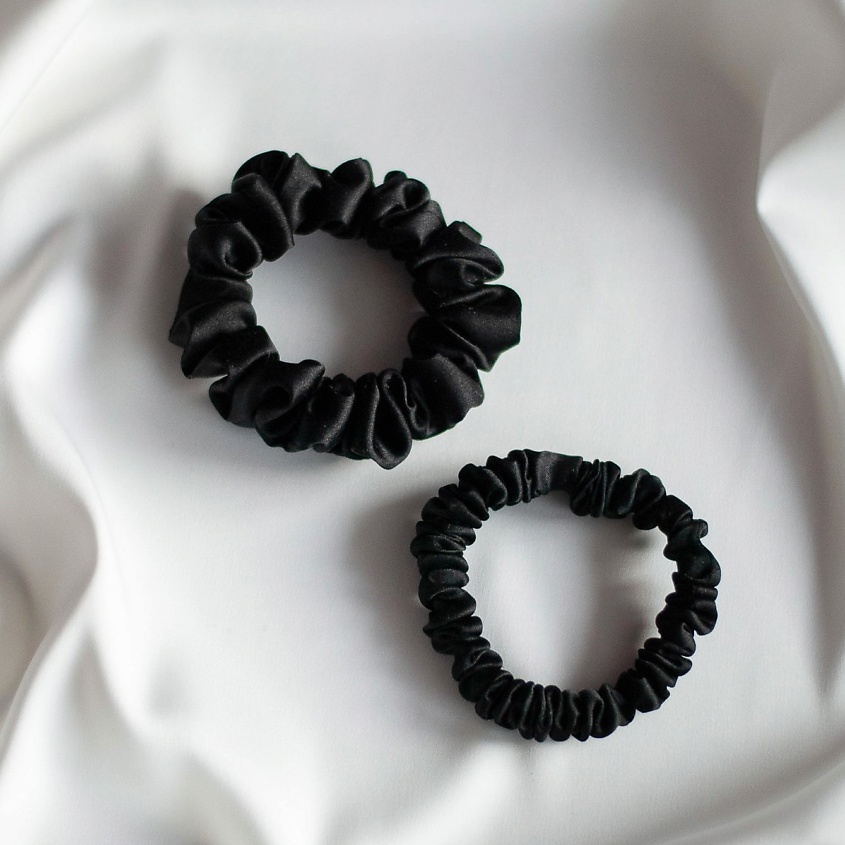 Изображение товара 8 HORAS OF SILK Набор шелковых резинок средняя+узкая, Midnight