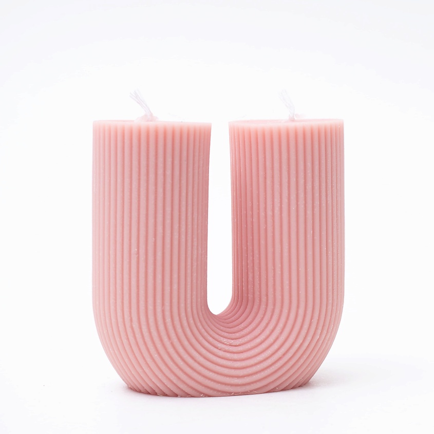 Изображение товара BYGY BY GOLUBOVSKAYA YAKANINA Свеча интерьерная декоративная, цвет: Розовый приглушенный, 1 шт.