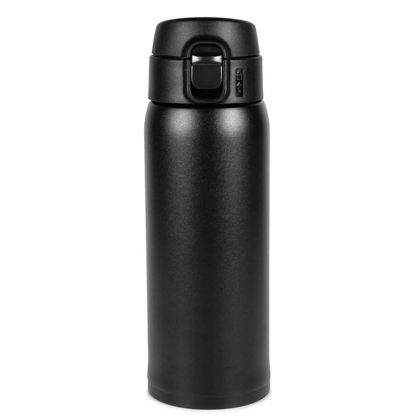 Изображение товара RELAXIKA Термокружка для кофе и чая (термос-кружка), Объем 480 мл. Цвет: черный (без логотипа).Размер: высота 21 см, диаметр 7 см, горлышко 4,9 см.