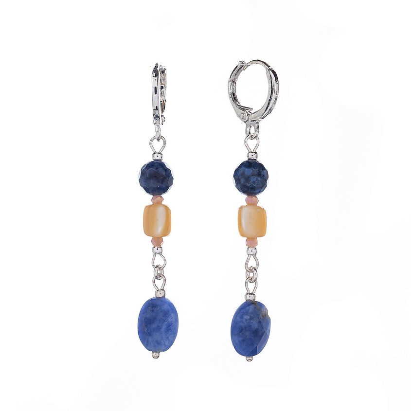 Изображение товара Серьги Alba из содалита и перламутра Lanzerotti, женские украшения