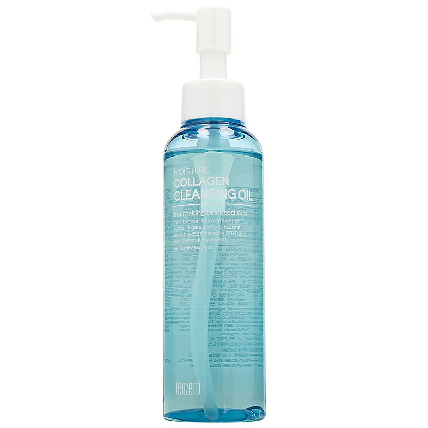 Изображение товара TENZERO Масло для снятия макияжа гидрофильное очищающее с коллагеном Moisture Collagen Cleansing Oil, 150 мл