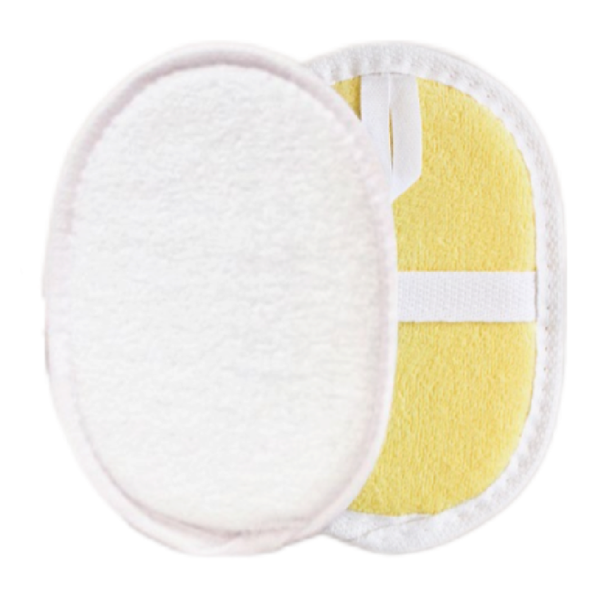 Изображение товара GALK'SAR Натуральная мочалка для детей из хлопка, Желтый