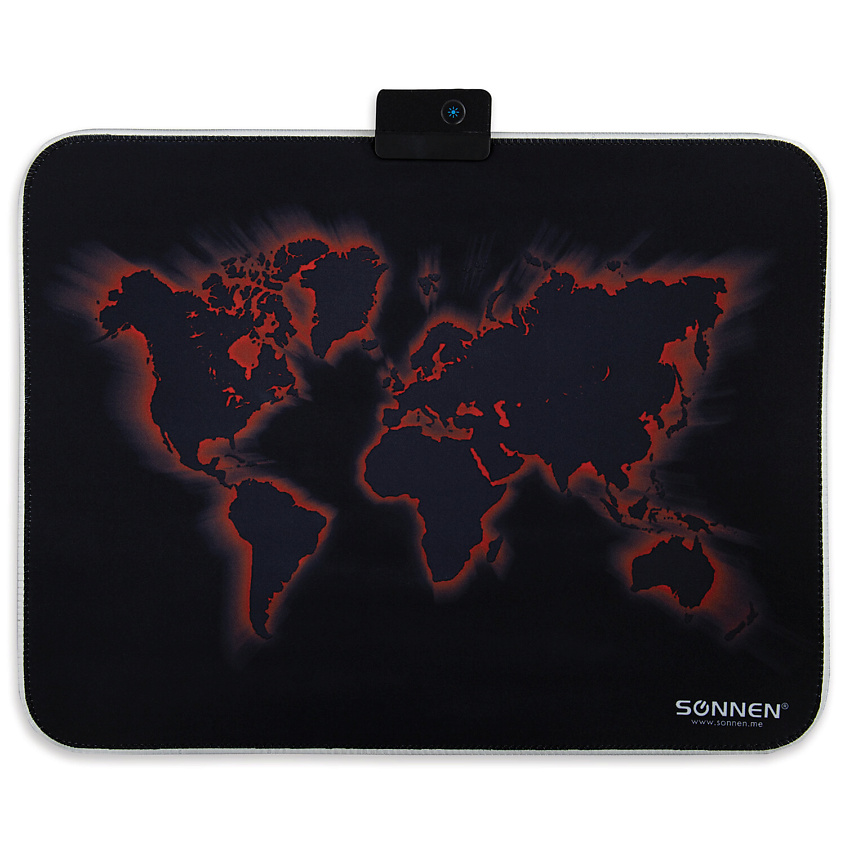 Изображение товара SONNEN Коврик для мыши игровой с подсветкой LIGHTING, 350х270х4 мм.