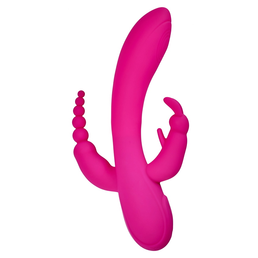 Изображение товара BRADEX Вибратор кролик с анальным стимулятором ФЛАГМАН, Фуксия