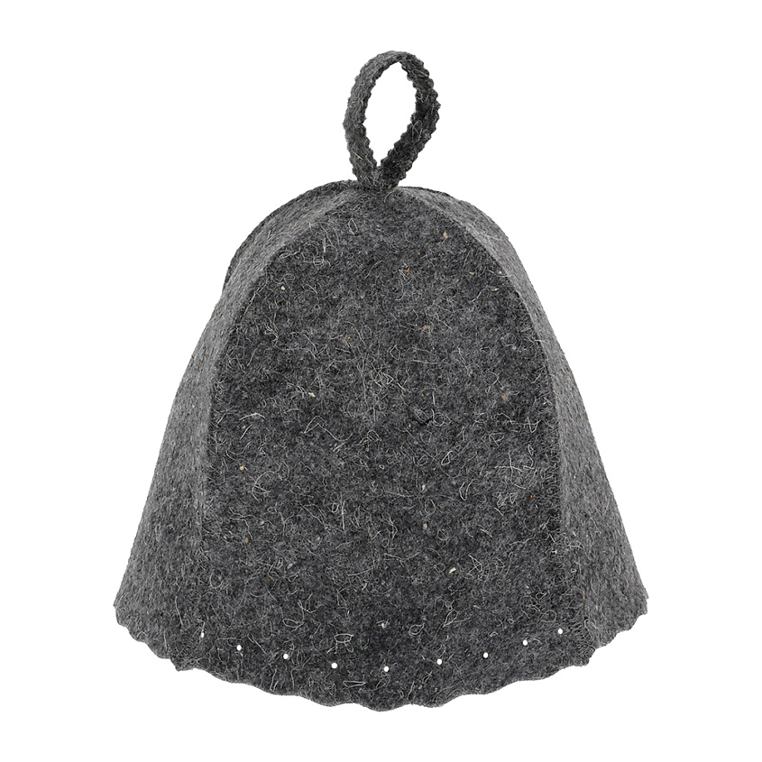 Изображение товара HOTPOT Шапка для бани и сауны Классика серая, 1 шт