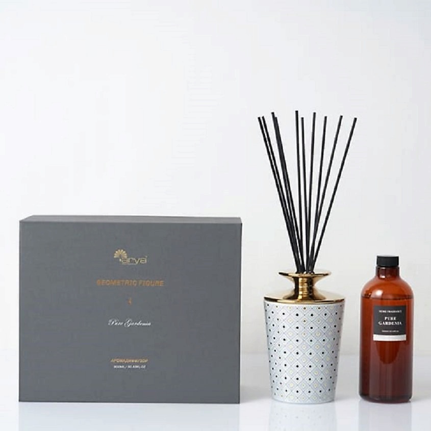 Изображение товара ARYA HOME COLLECTION Набор ароматических диффузоров для дома Pure Gardeniya, 900 мл