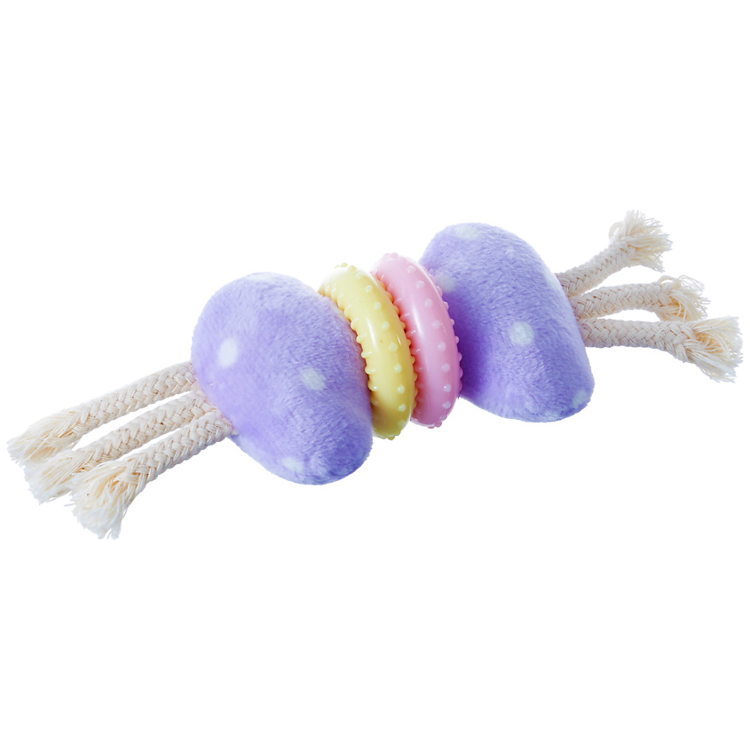 Изображение товара ZOO ONE Игрушка для маленьких пород собак и щенков Кость с мячом TRP, 14,5 см