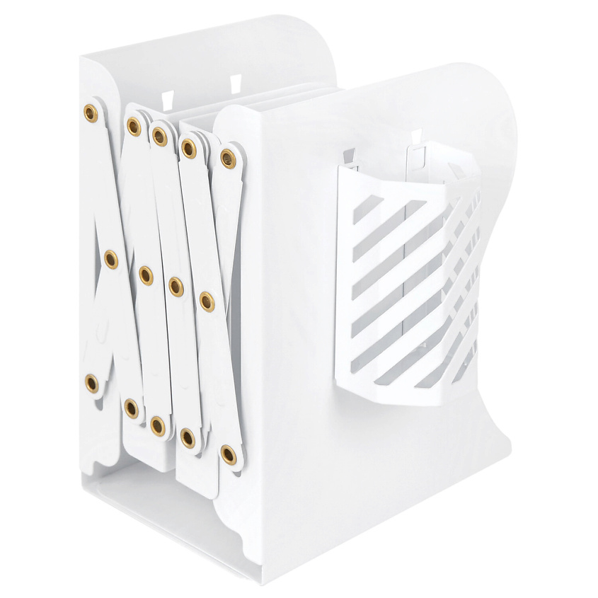 Изображение товара BRAUBERG Подставка-держатель для книг и учебников , с органайзером, раздвижная, Белый