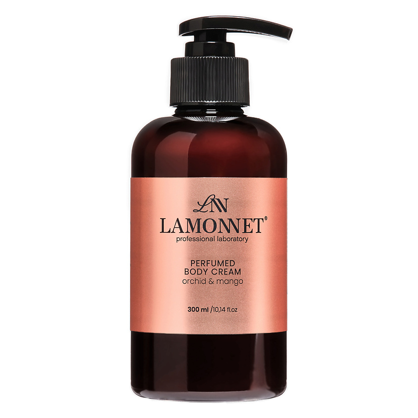 Изображение товара LAMONNET Крем для тела парфюмированный, увлажняющий и питательный. Орхидея и манго, 300 мл