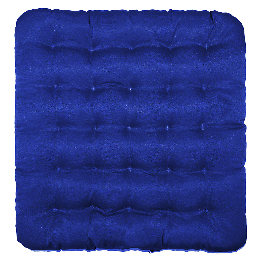 Изображение товара SMART TEXTILE Подушка - сидушка на стул с лузгой гречихи "Уют", Цвет: синий