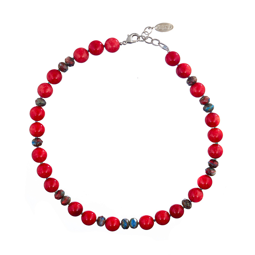 Изображение товара LANZEROTTI Колье Crespino с кораллом и мурано, Красный; 1 шт.