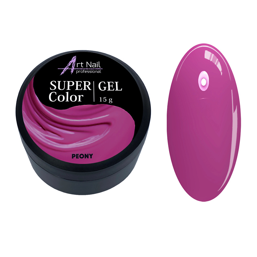 Изображение товара ART NAIL PROFESSIONAL Гель Super Color Gel, Peony для наращивания