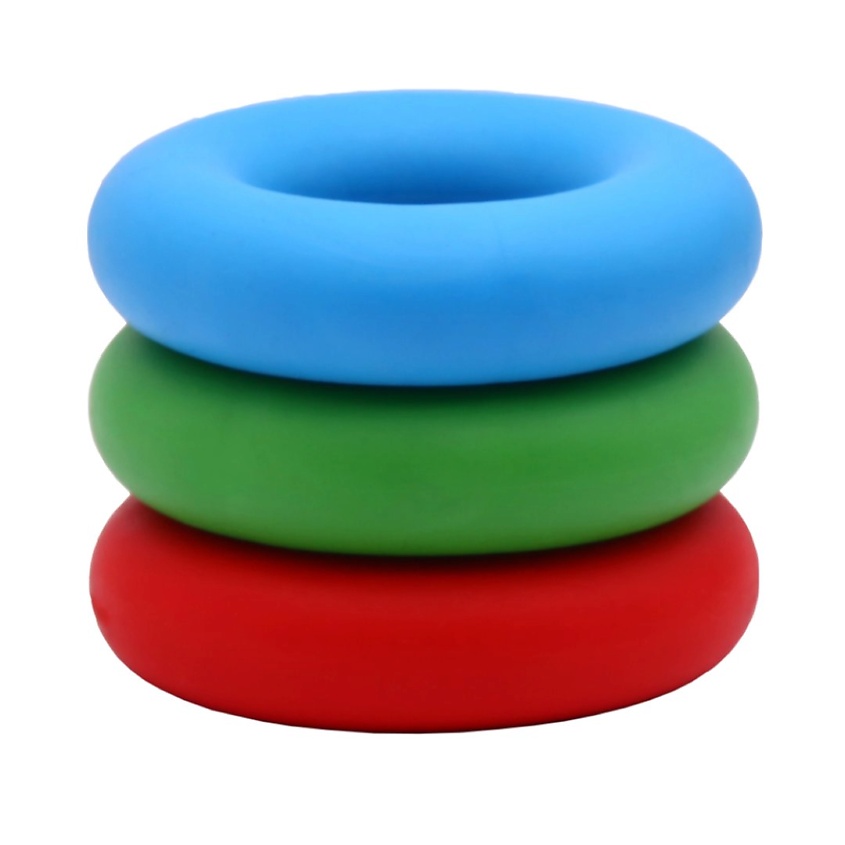 Изображение товара FORTIUS Набор кистевых эспандеров 10,20,30 кг, Голубой, зеленый, красный