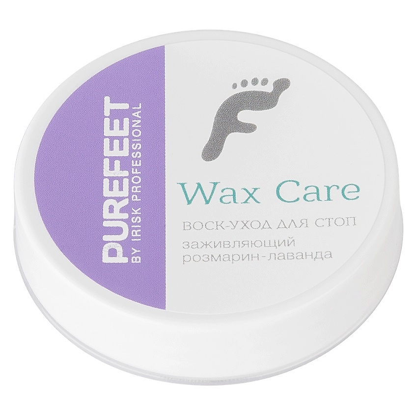 Изображение товара IRISK Воск-уход за стопами, серия "PureFeet Wax Care", 003 Заживляющий с эфирным маслом лаванды и розмарином