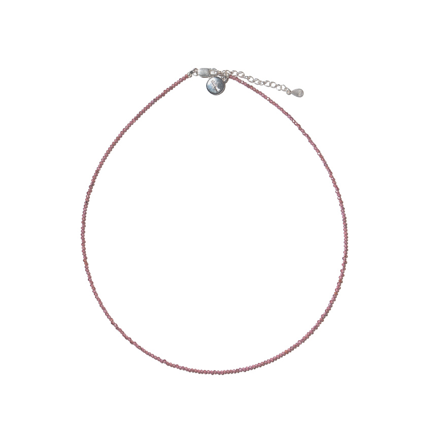 Изображение товара MAOMI Чокер "LINE"из розового граната, Розовый