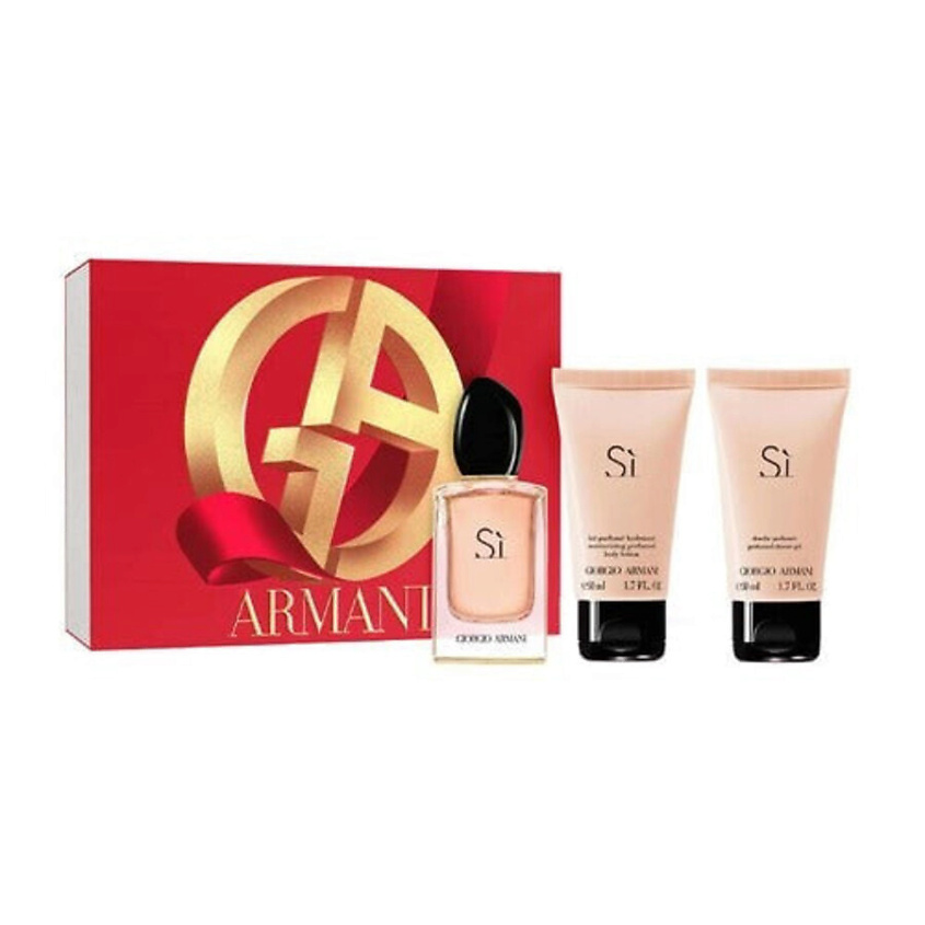Изображение товара GIORGIO ARMANI Подарочный парфюмерный набор Armani Si, 50мл+50мл+50мл