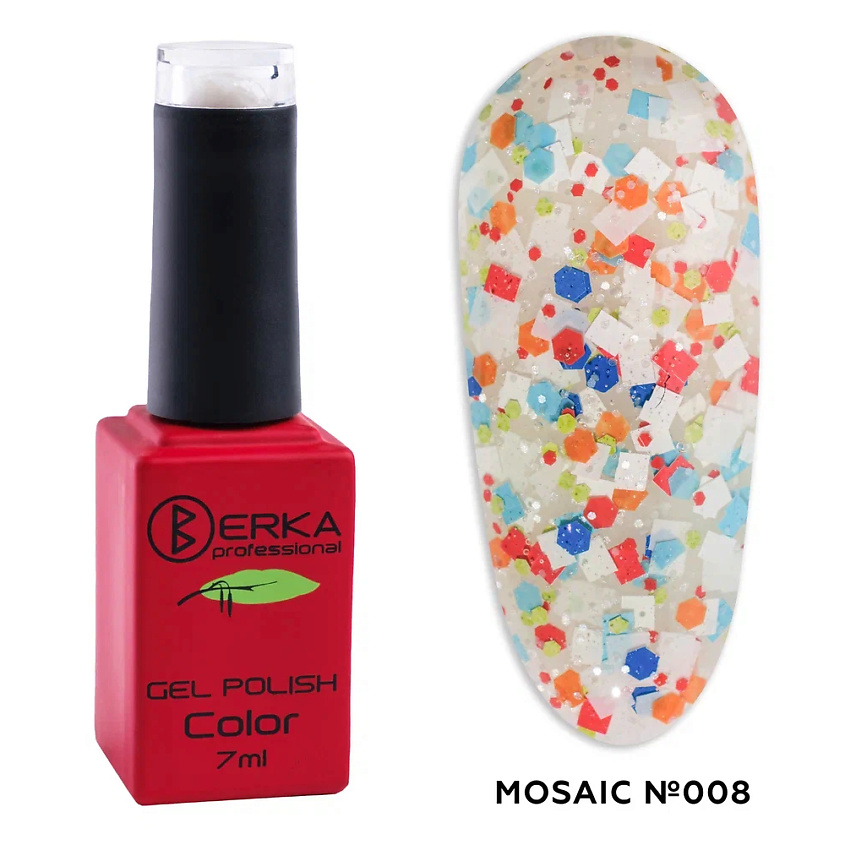 Изображение товара BERKA Гель-лак для ногтей Mosaic, Mosaic №008