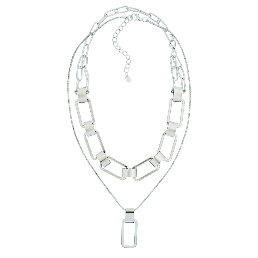 Изображение товара FOROSTINA.K Колье Дуэт, Серебряный