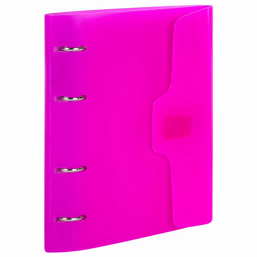 Изображение товара Брауберг Тетрадь на кольцах А5 Розовый с пластиковой обложкой