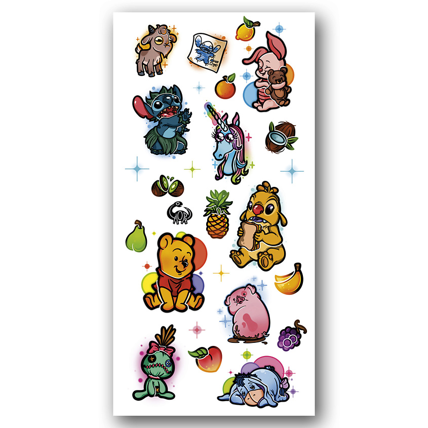 Изображение товара Переводная временная тату TATTS 10х15см водостойкая для взрослых и детей