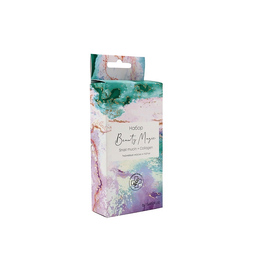 Изображение товара SELFIELAB Подарочный набор Beauty Magic Snail mucin + Collagen, (2маски+2пары патчей)