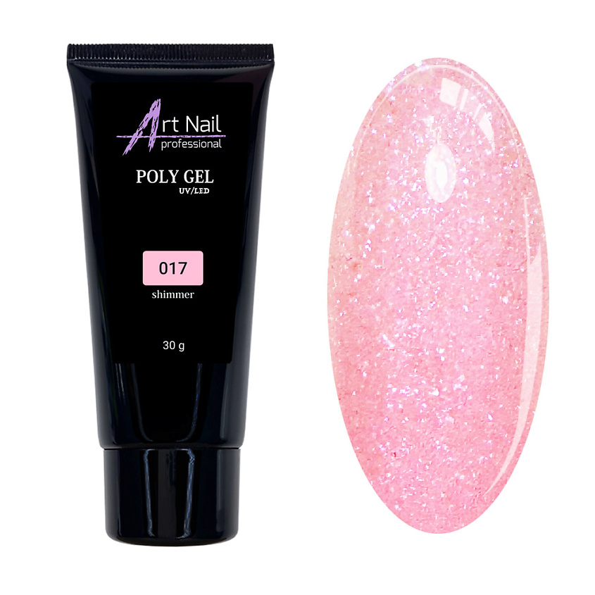Изображение товара ART NAIL PROFESSIONAL Гель Poly Gel 017 прозрачный для ногтей 30 г