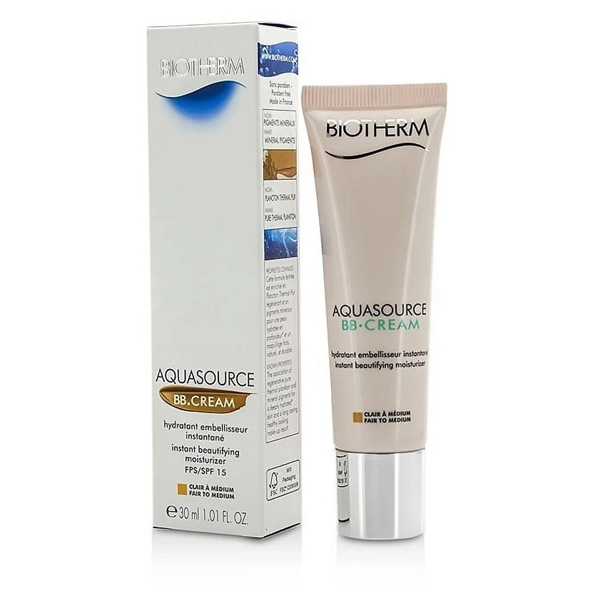 Изображение товара BIOTHERM Увлажняющий тонирующий крем Aquasource BB Cream, Fair To Medium