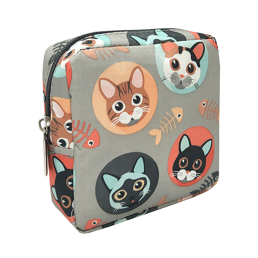 Изображение товара Маленькая женская косметичка ALISSIROSSI Котики для гигиены и косметики