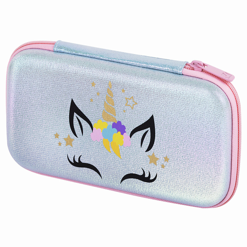 Изображение товара Каркасный пенал BRAUBERG SHINY Единорожек из EVA с перламутровым эффектом